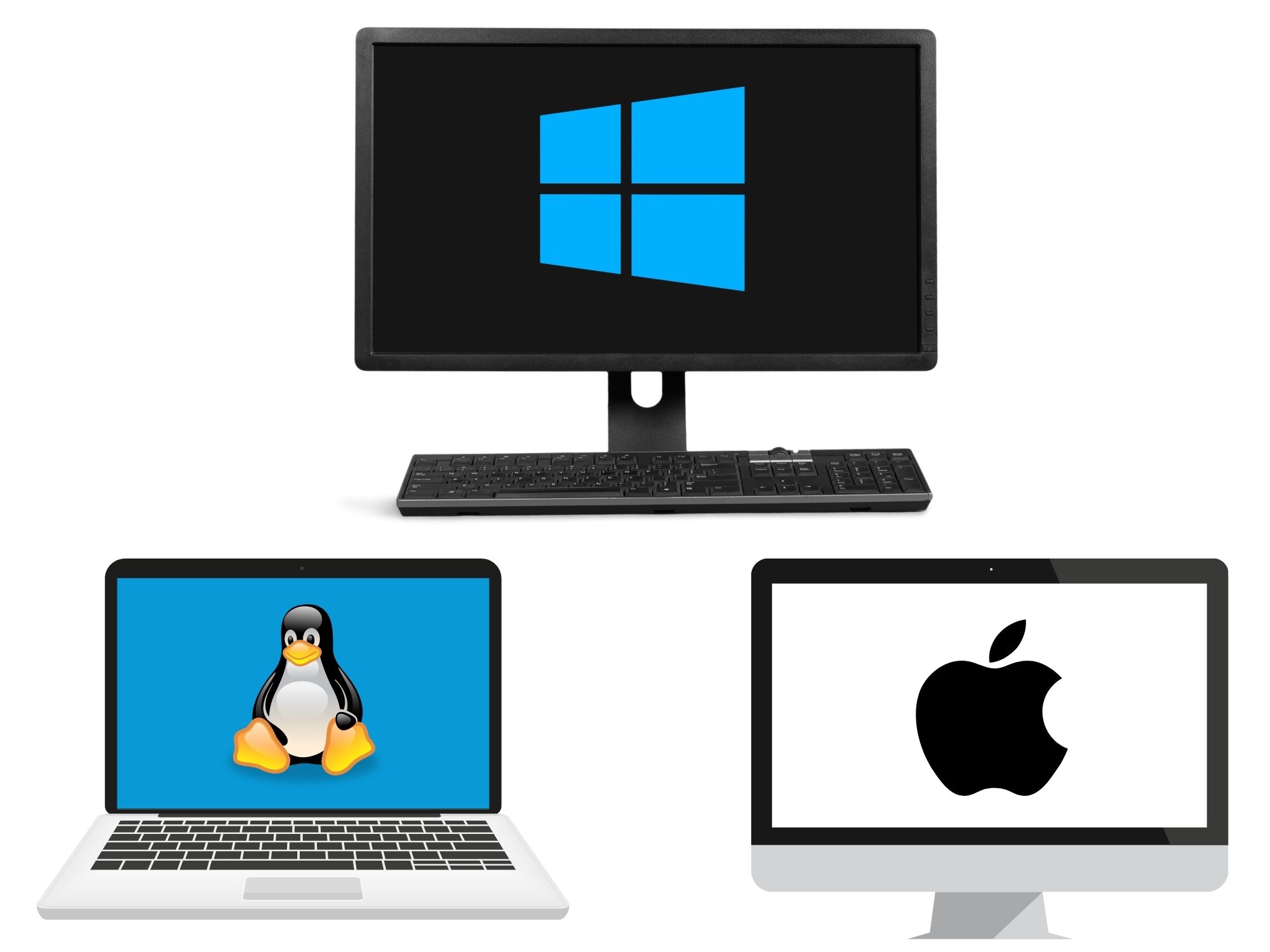 MacOS, Windows 7, Windows 8, Windows 10, Windows 11, Linux, Installation af styresystemer, opdatering af Windows, opgradering af windows