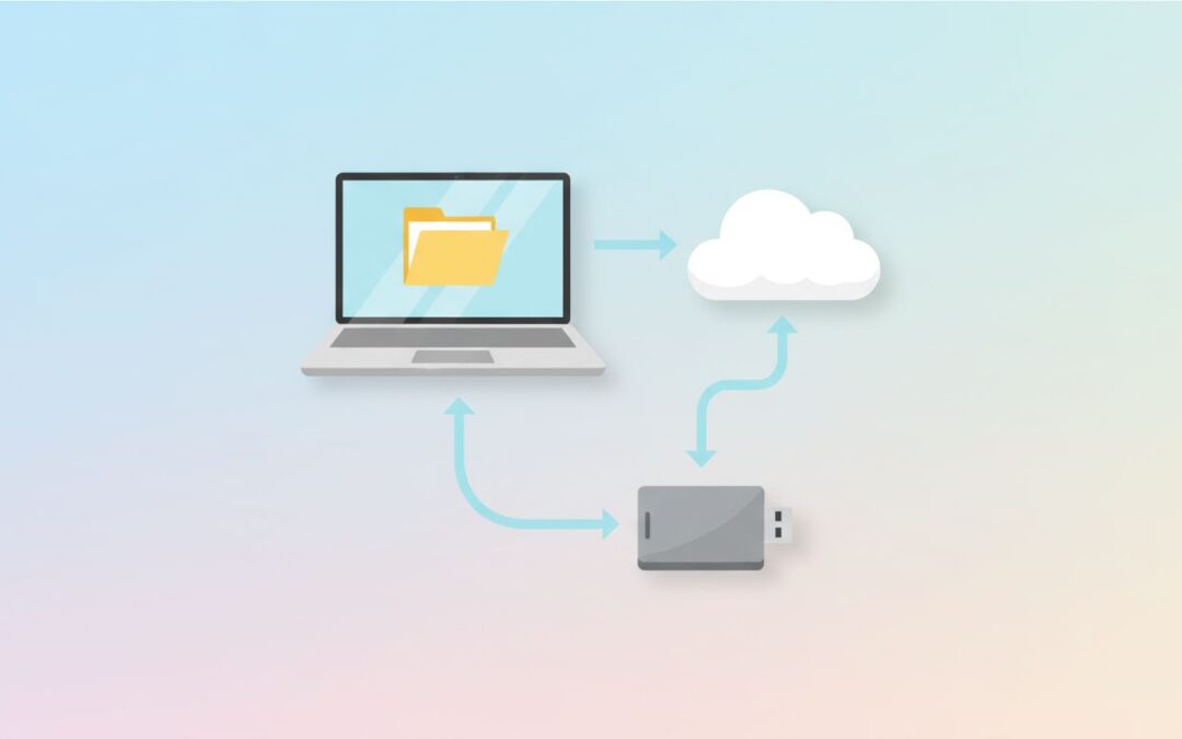 Sådan laver du en enkel backup, der faktisk virker (3 niveauer, ingen nørdesnak)